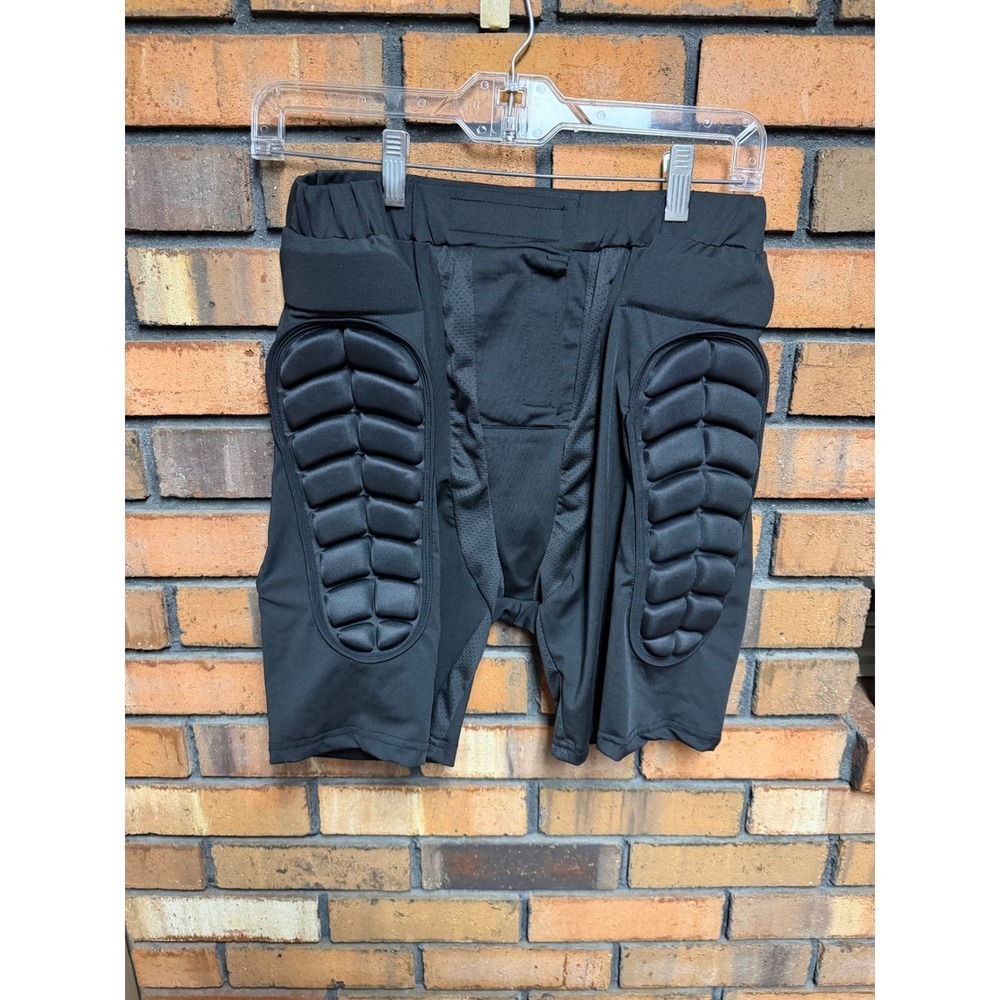 XXL Padded Compression Shorts Black Protective Gear Football Hockey Athletic